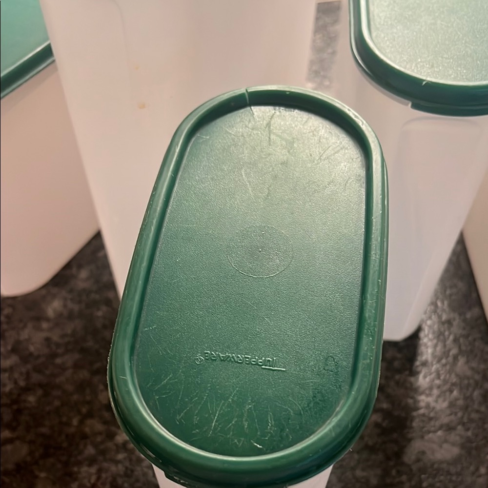 Tupperware White and Green Food Storage Containers. Modular Mates.. - Picture 2 of 5
